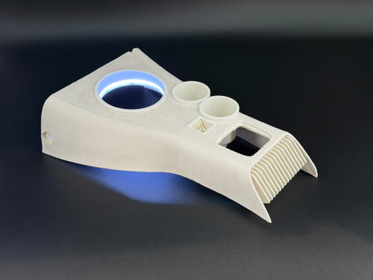 GlowCore One Limited White Edition, custom center console for Mazda MX5 NB / NBFL