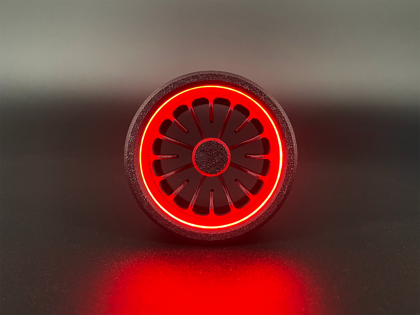 GlowVent Heart Black, custom air vent for Mazda MX5 NB / NBFL