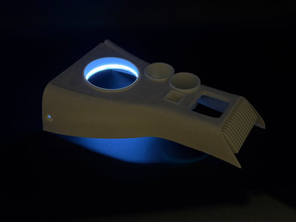 GlowCore One Limited White Edition, custom center console for Mazda MX5 NB / NBFL