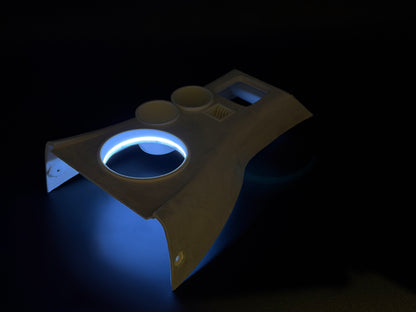 GlowCore One Limited White Edition, custom center console for Mazda MX5 NB / NBFL