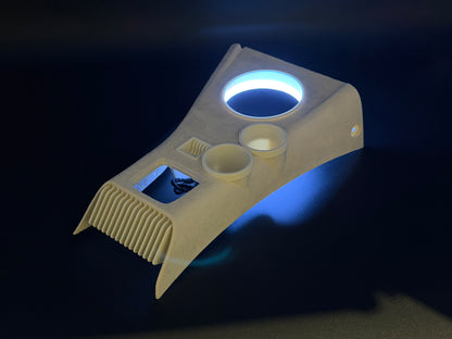 GlowCore One Limited White Edition, custom center console for Mazda MX5 NB / NBFL