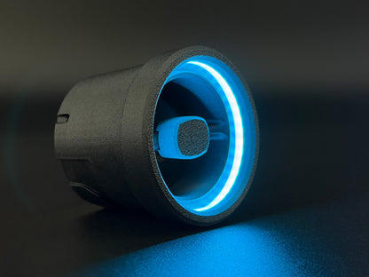 GlowVent Nebula Black, custom air vent for Mazda MX5 NA / NB
