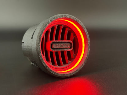 GlowVent Titan Black, custom air vent for Mazda MX5 NA / NB