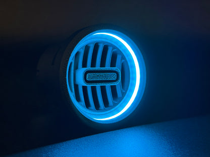 GlowVent Titan Black, custom air vent for Mazda MX5 NA / NB