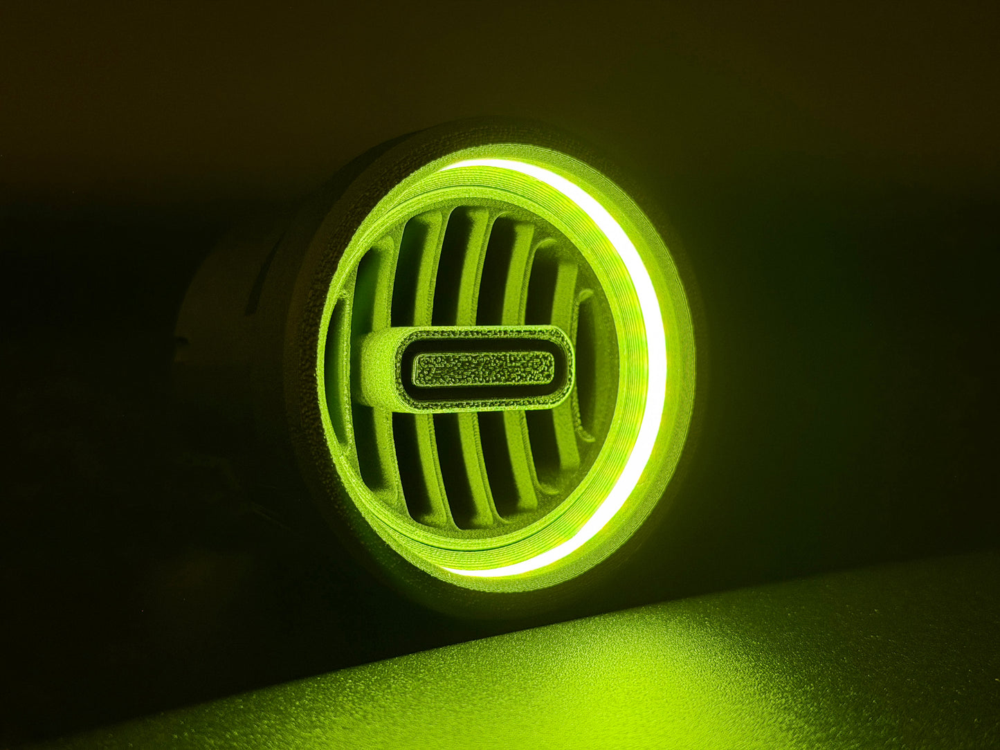GlowVent Titan Black, custom air vent for Mazda MX5 NA / NB