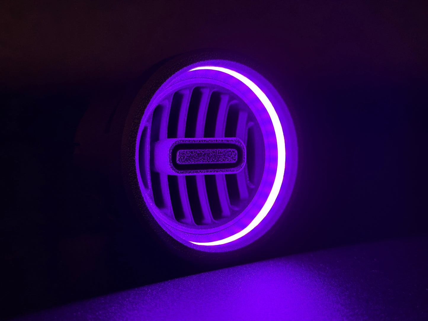 GlowVent Titan Black, custom air vent for Mazda MX5 NA / NB