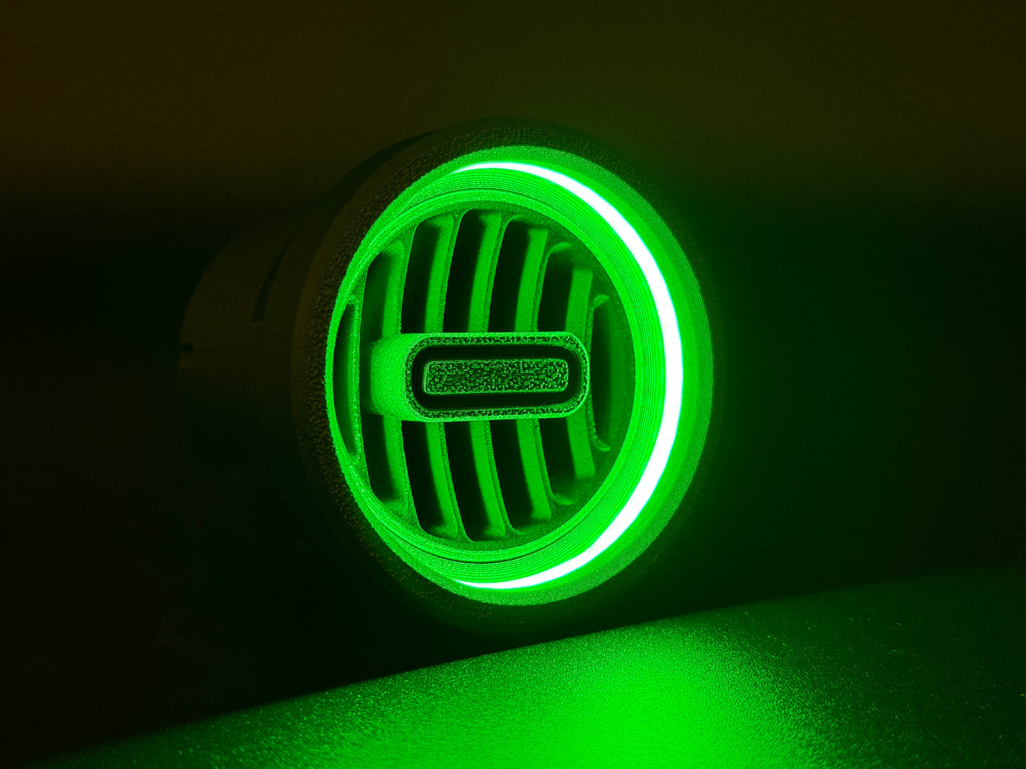 GlowVent Titan Black, custom air vent for Mazda MX5 NA / NB