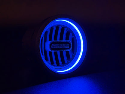 GlowVent Titan Black, custom air vent for Mazda MX5 NA / NB