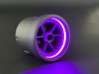 GlowVent Antares Black, custom air vent for Mazda MX5 NA / NB