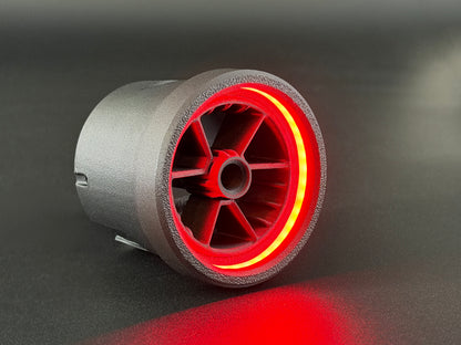 GlowVent Antares Black, custom air vent for Mazda MX5 NA / NB