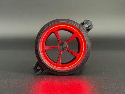 GlowVent Fantom Black, custom air vent for Mazda MX5 NC