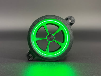 GlowVent Fantom Black, custom air vent for Mazda MX5 NC