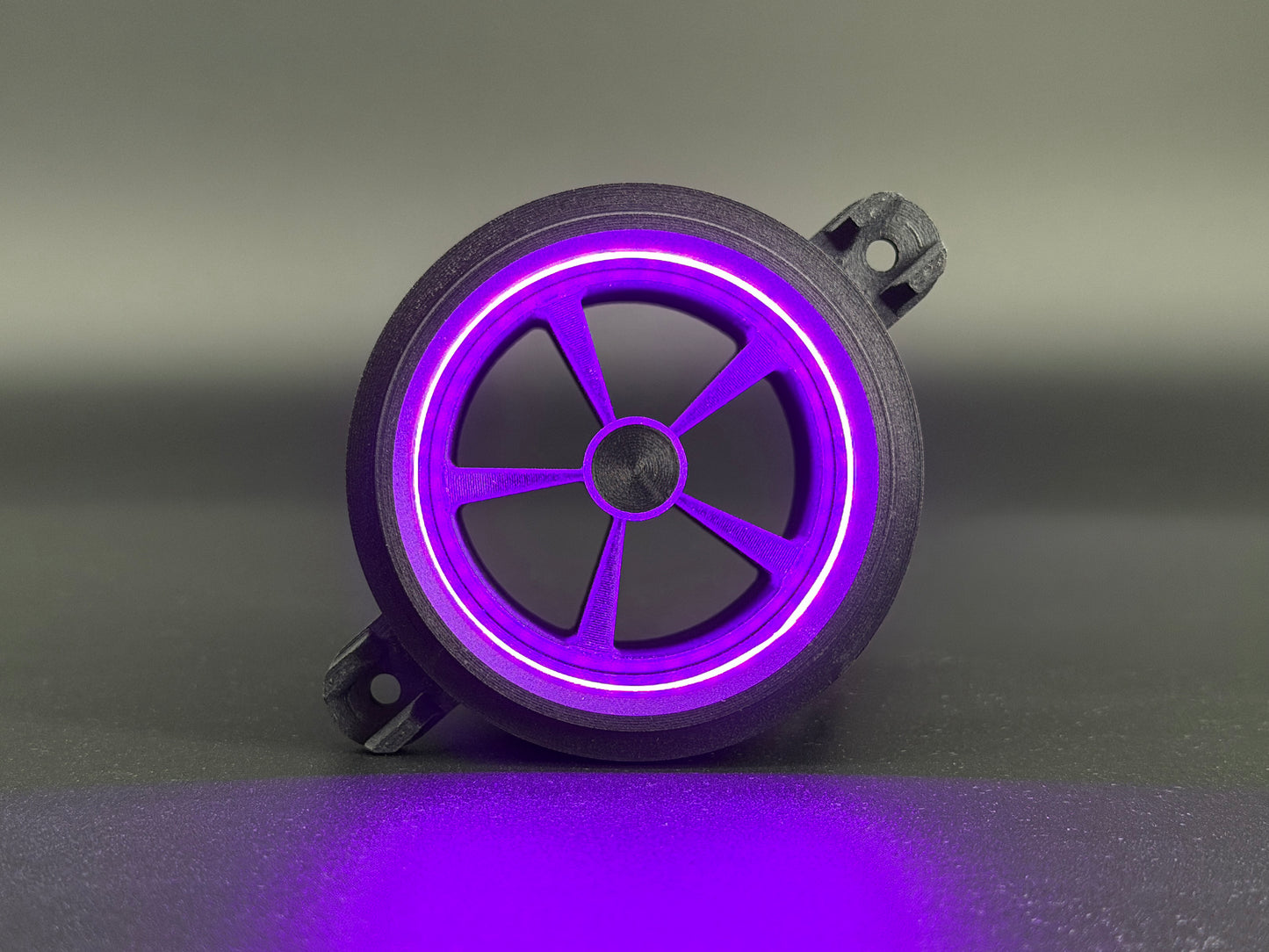 GlowVent Fantom Black, custom air vent for Mazda MX5 NC