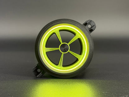 GlowVent Fantom Black, custom air vent for Mazda MX5 NC