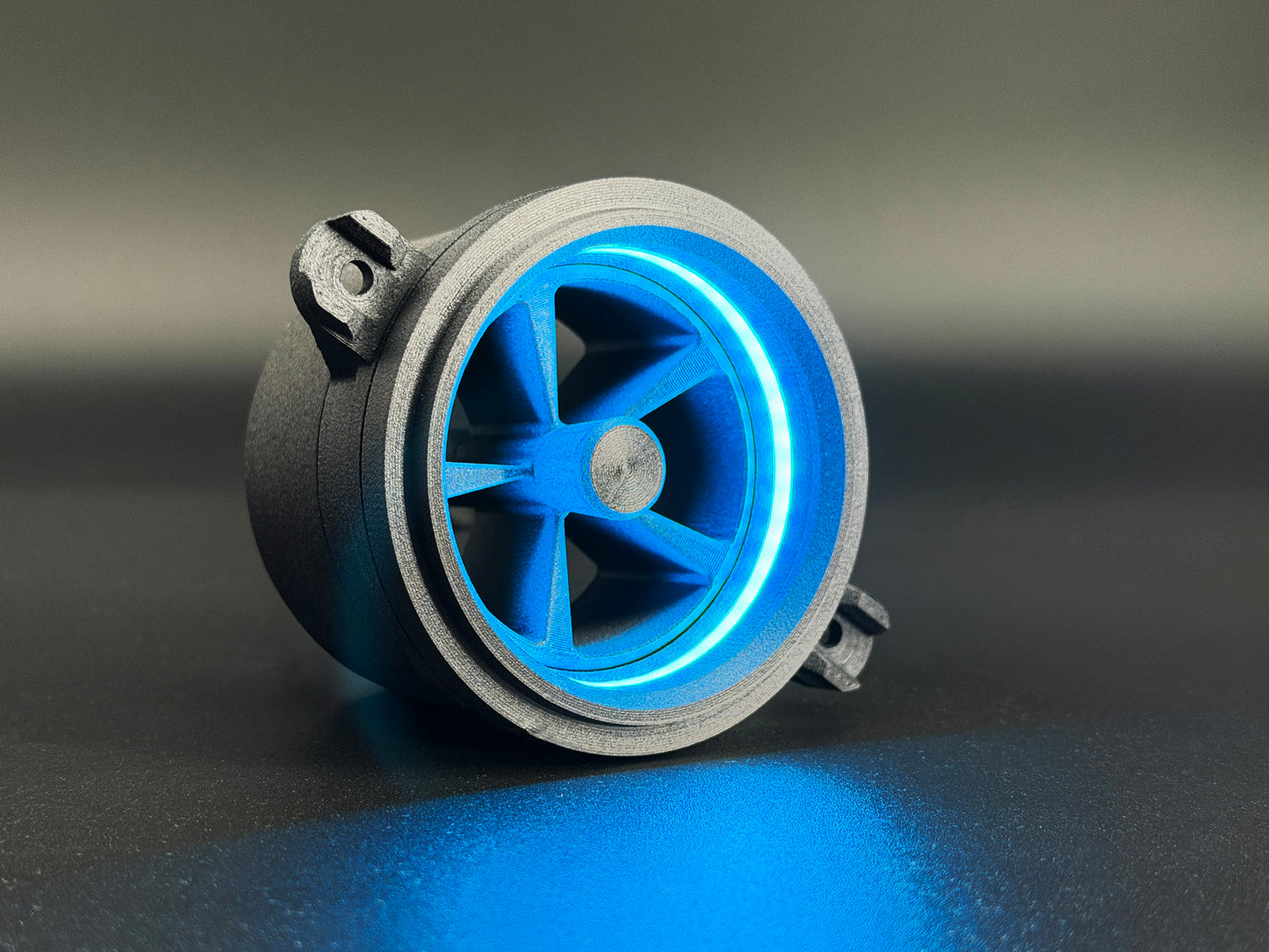 GlowVent Fantom Black, custom air vent for Mazda MX5 NC