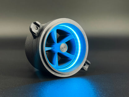 GlowVent Fantom Black, custom air vent for Mazda MX5 NC