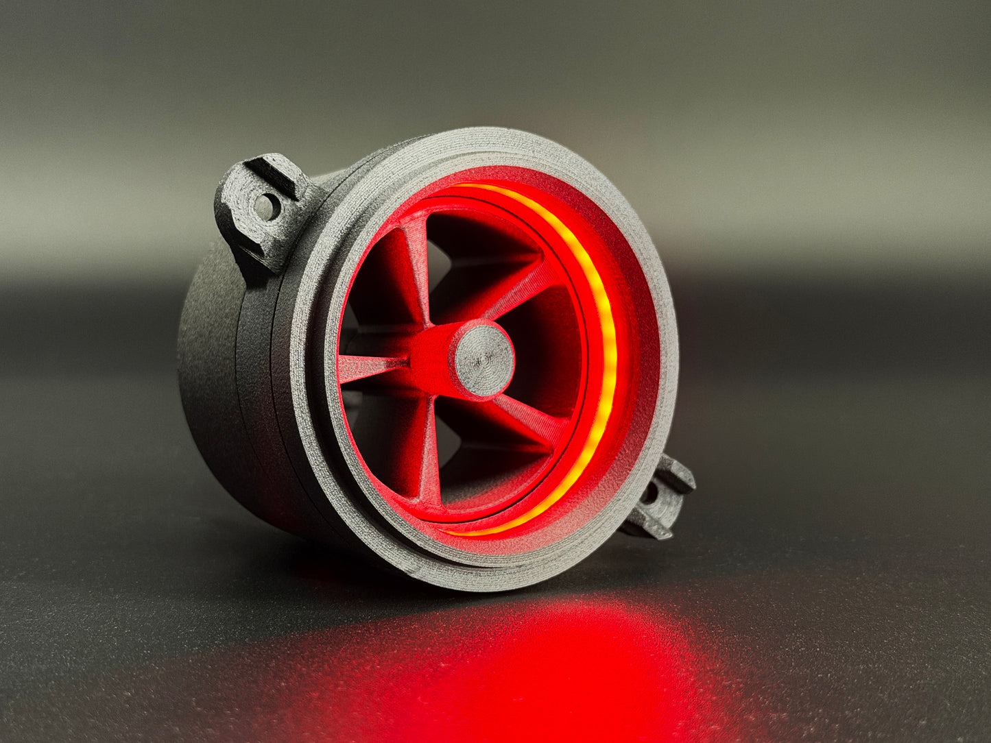 GlowVent Fantom Black, custom air vent for Mazda MX5 NC