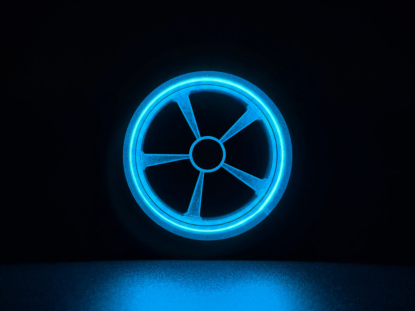 GlowVent Fantom Black, custom air vent for Mazda MX5 NC