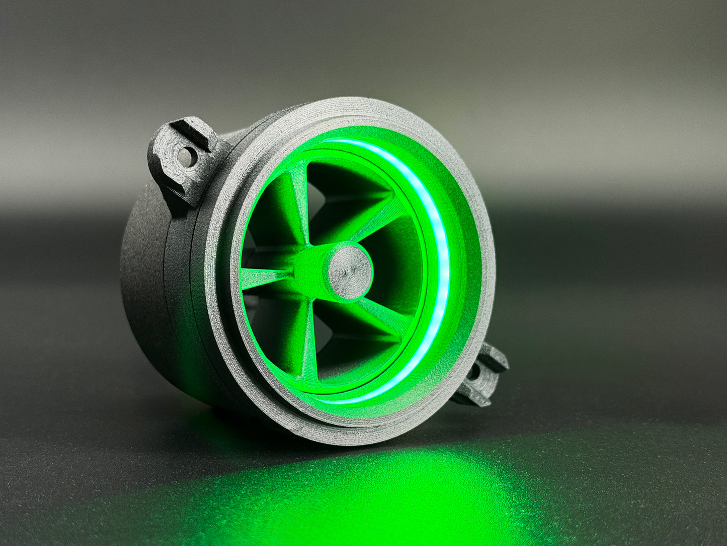 GlowVent Fantom Black, custom air vent for Mazda MX5 NC