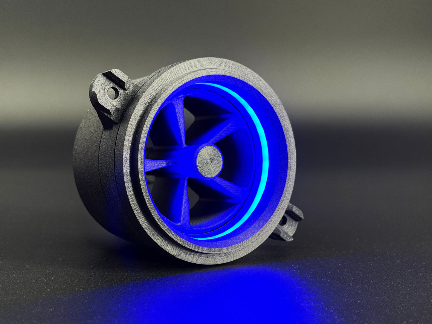 GlowVent Fantom Black, custom air vent for Mazda MX5 NC