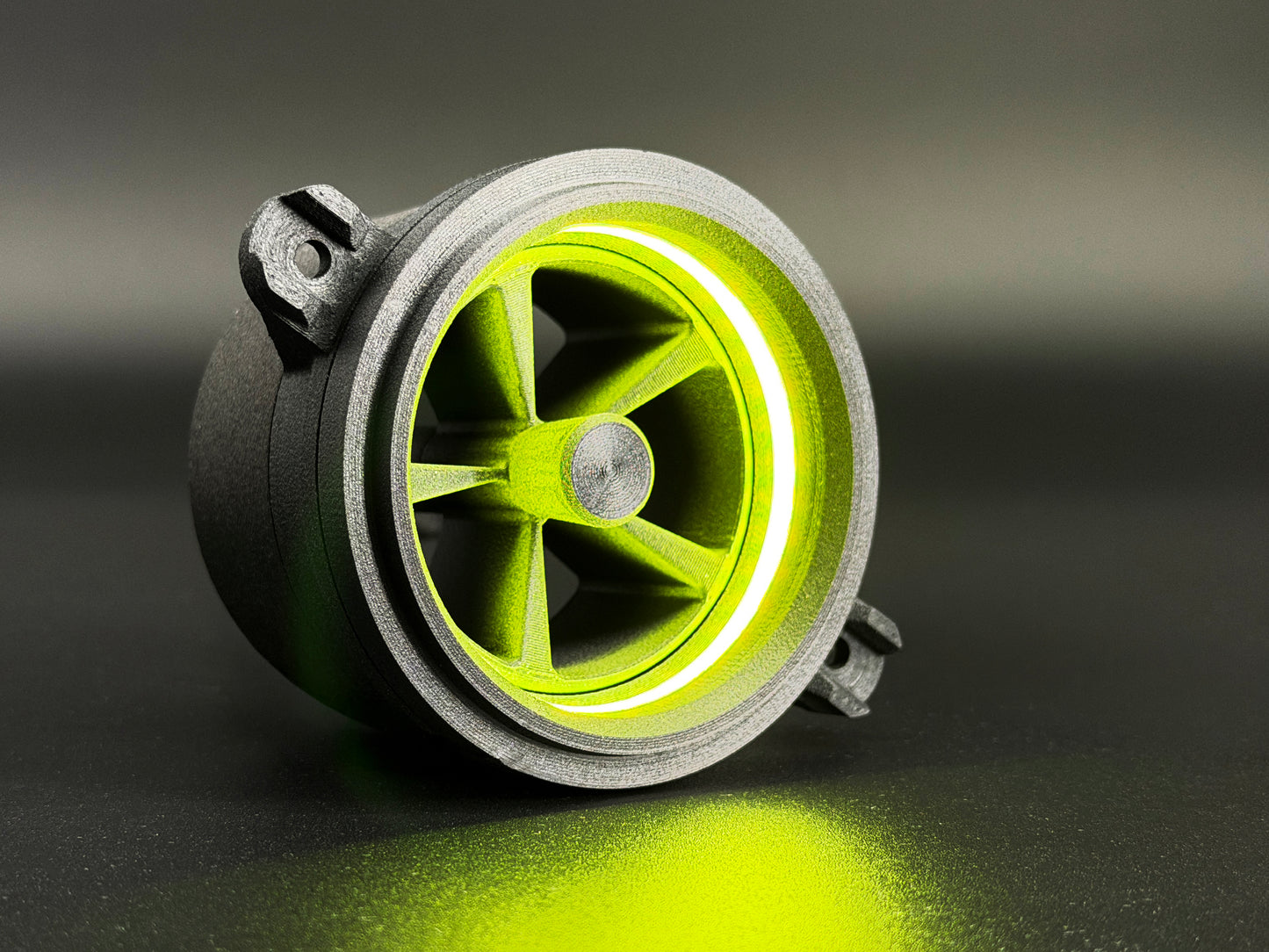 GlowVent Fantom Black, custom air vent for Mazda MX5 NC