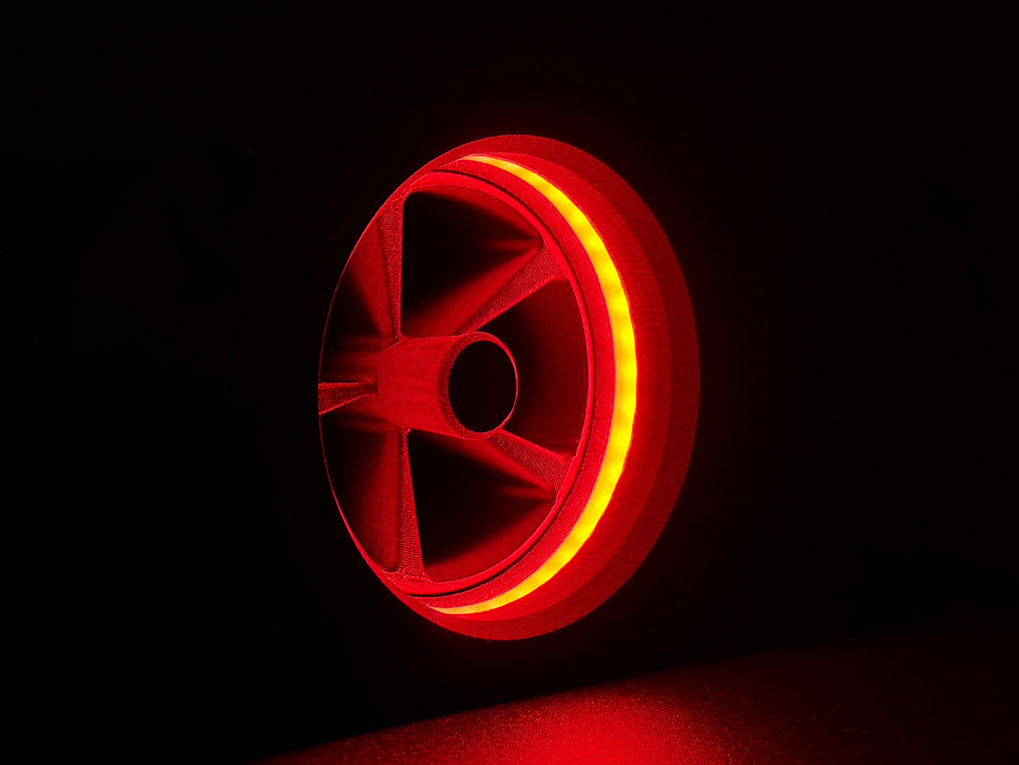 GlowVent Fantom Black, custom air vent for Mazda MX5 NC