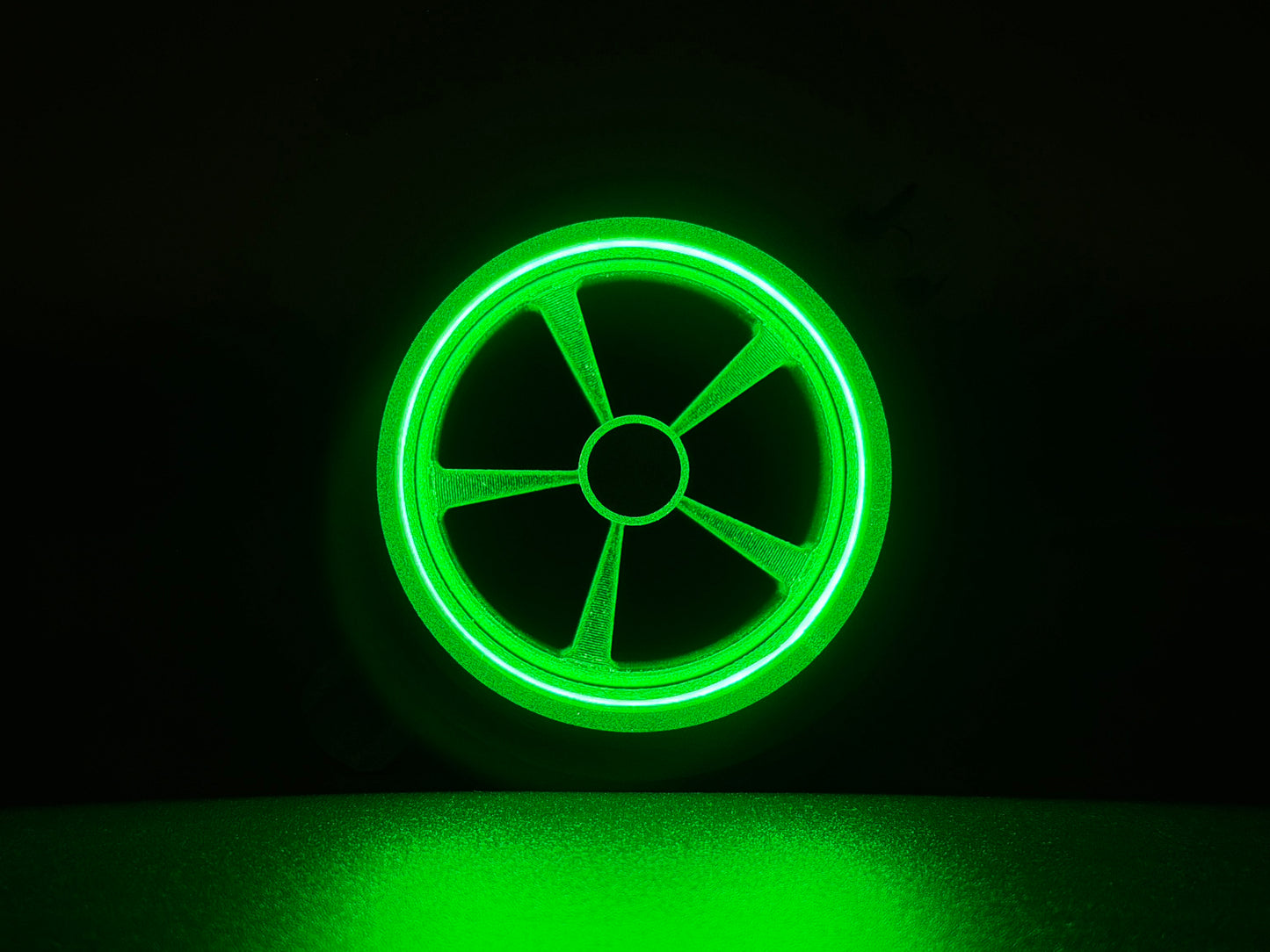 GlowVent Fantom Black, custom air vent for Mazda MX5 NC