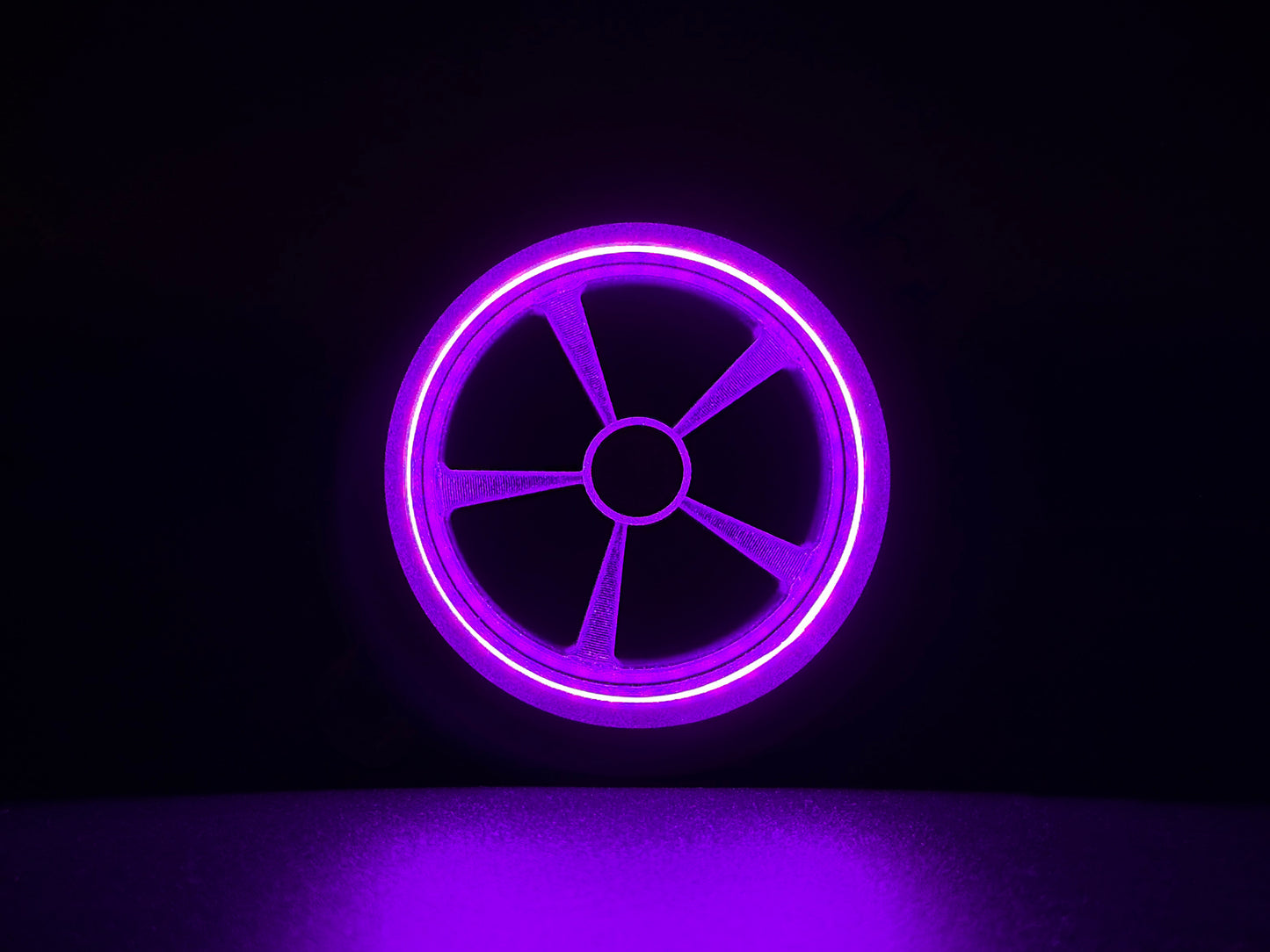 GlowVent Fantom Black, custom air vent for Mazda MX5 NC