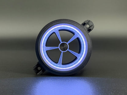 GlowVent Fantom Black, custom air vent for Mazda MX5 NC