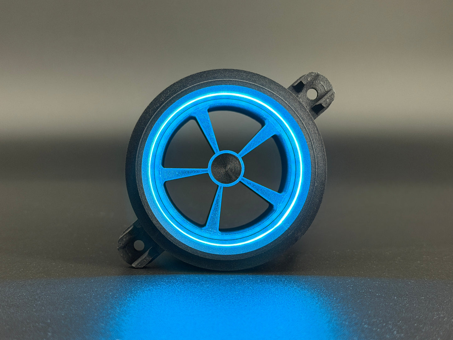 GlowVent Fantom Black, custom air vent for Mazda MX5 NC