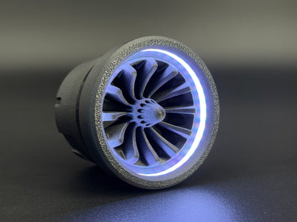 GlowVent Menance Black, custom air vent for Mazda MX5 NA / NB