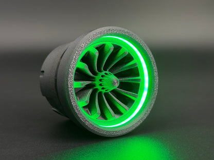 GlowVent Menance Black, custom air vent for Mazda MX5 NA / NB