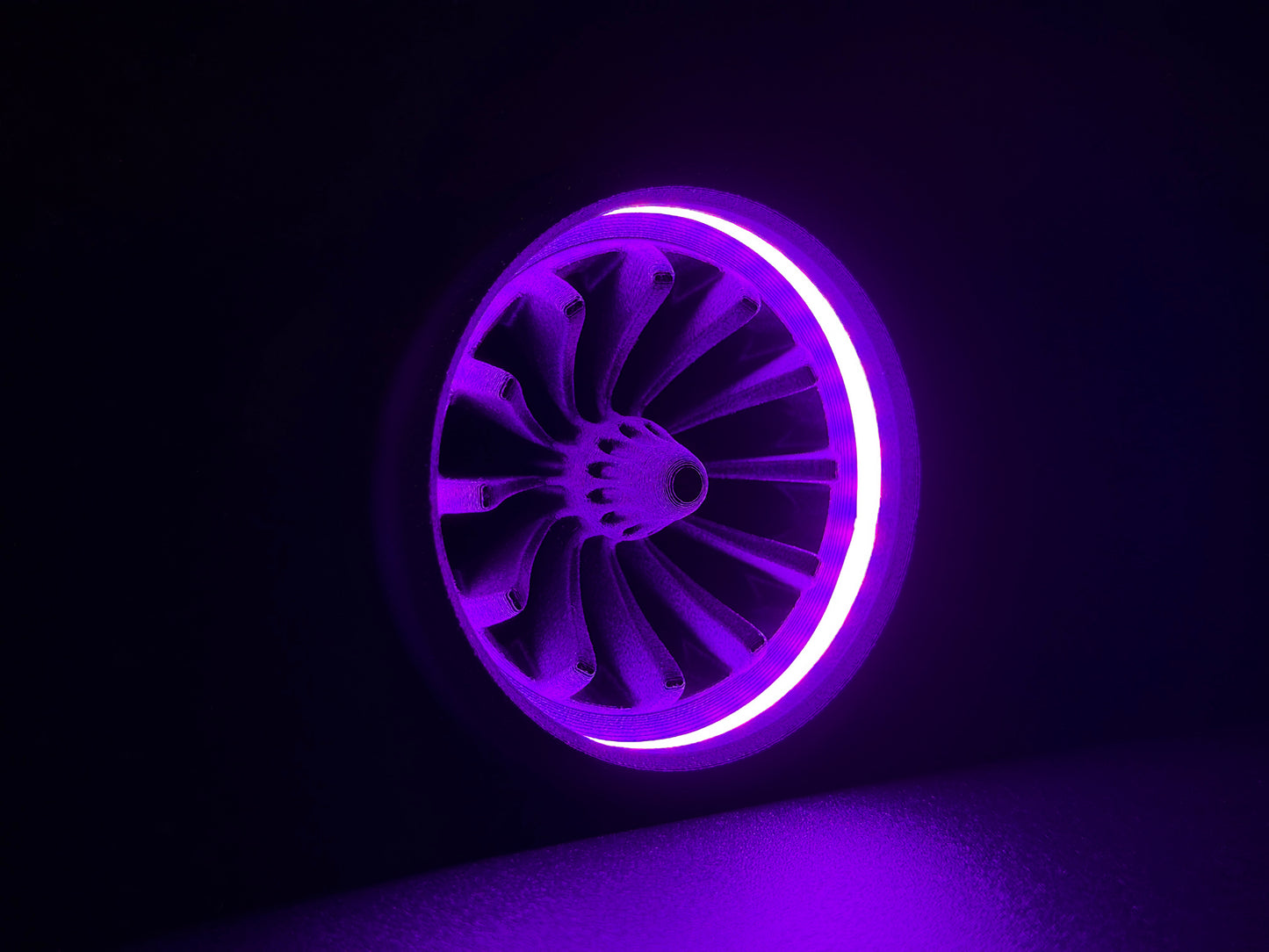 GlowVent Menance Black, custom air vent for Mazda MX5 NA / NB