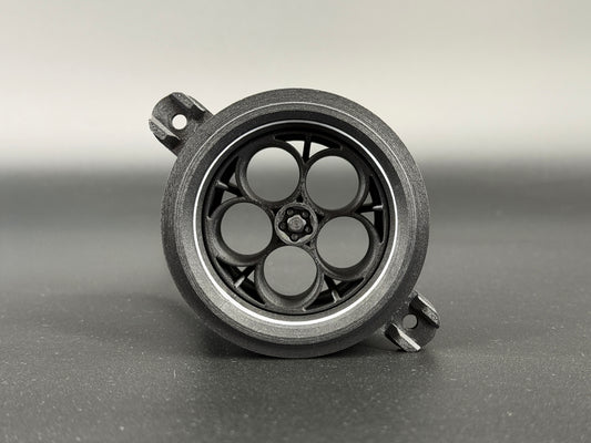 GlowVent Aerospace Black, custom air vent for Mazda MX5 NC
