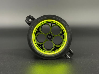 GlowVent Aerospace Black, custom air vent for Mazda MX5 NC