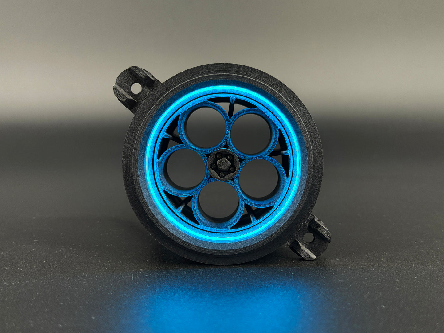 GlowVent Aerospace Black, custom air vent for Mazda MX5 NC