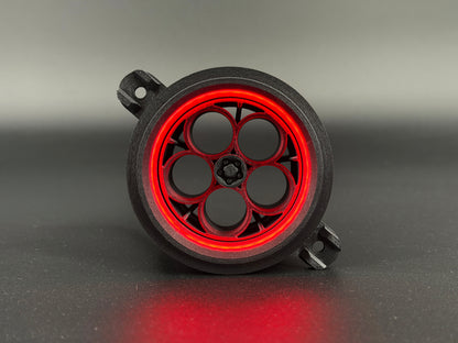 GlowVent Aerospace Black, custom air vent for Mazda MX5 NC