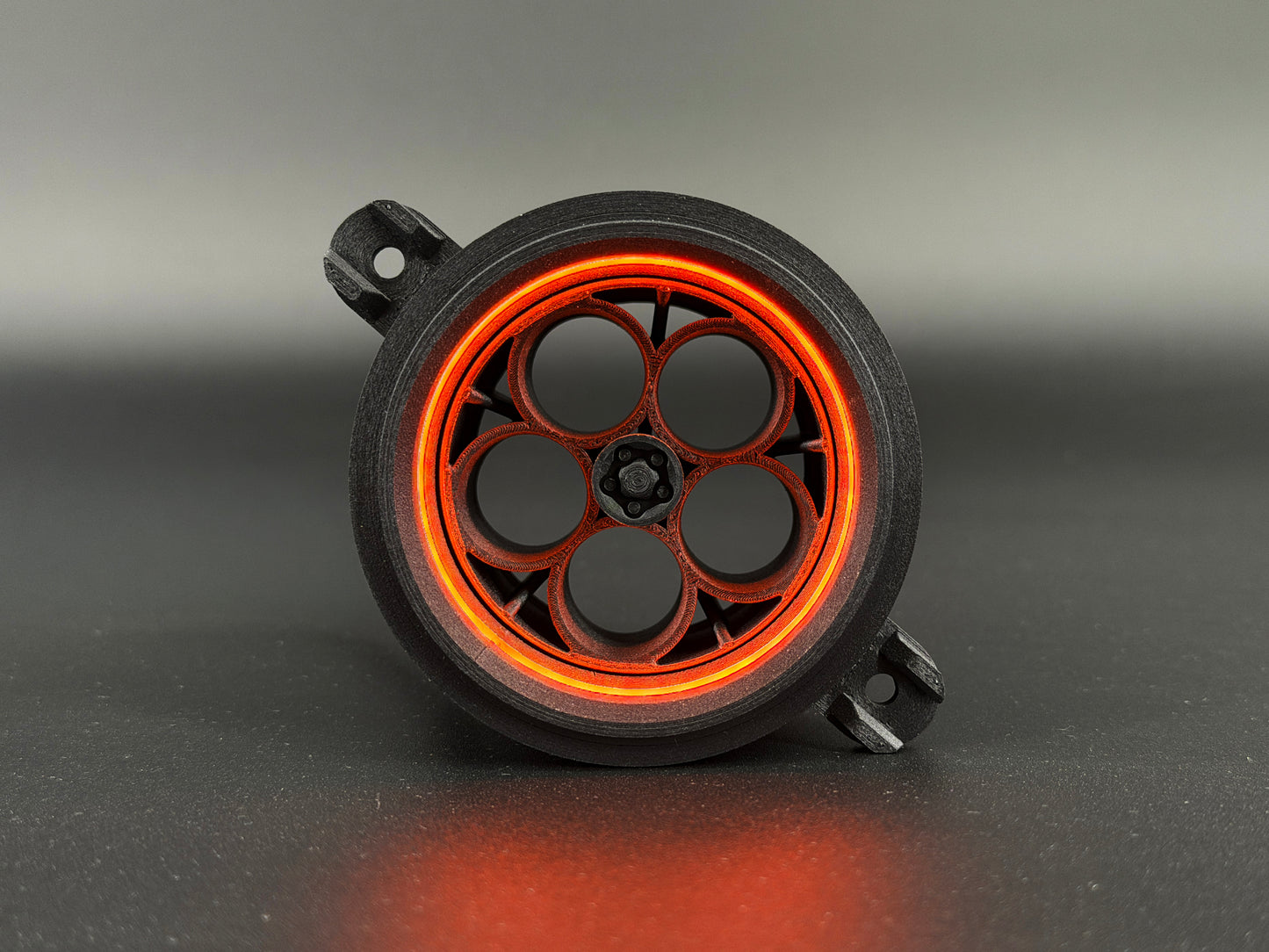 GlowVent Aerospace Black, custom air vent for Mazda MX5 NC
