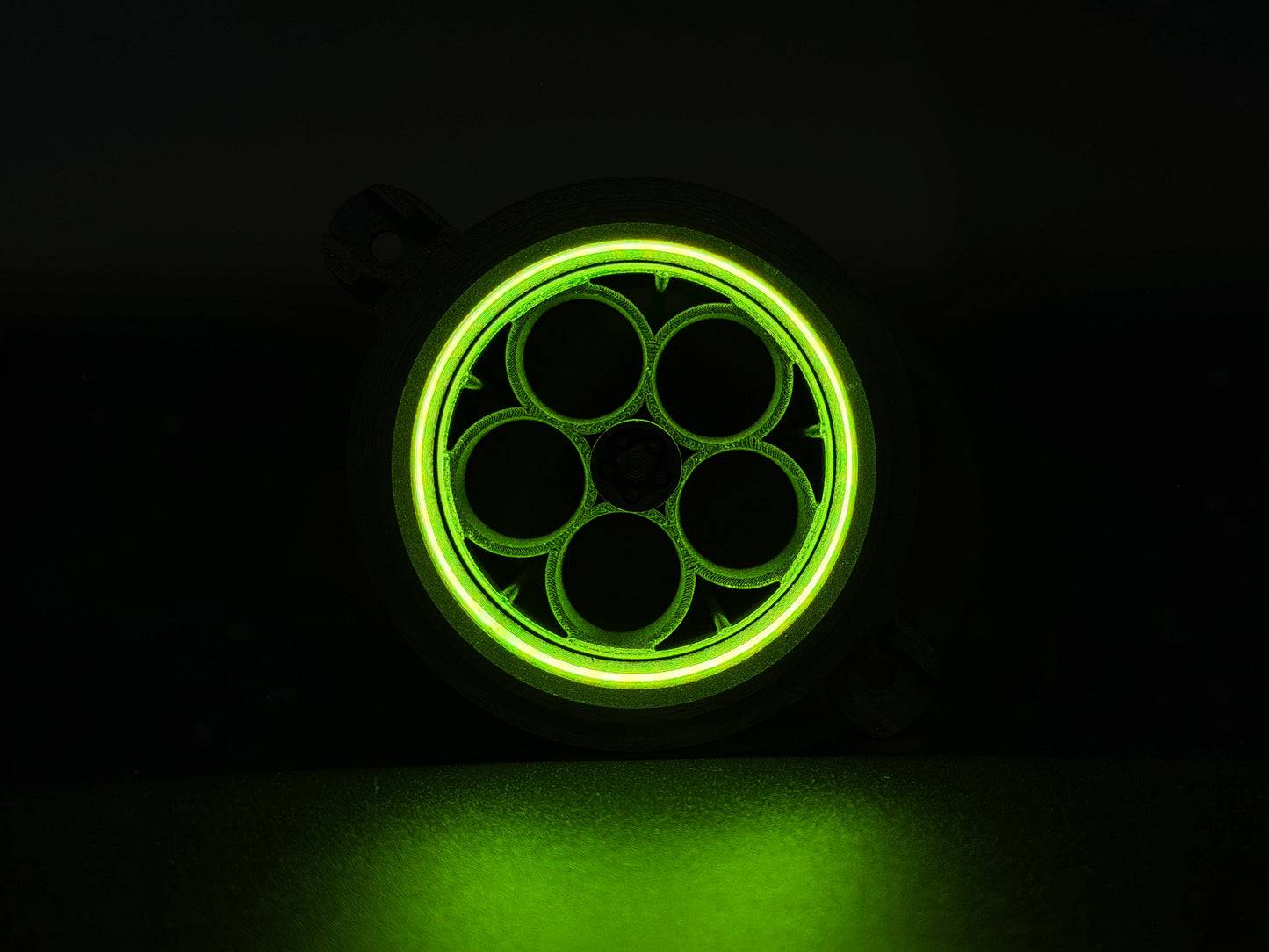 GlowVent Aerospace Black, custom air vent for Mazda MX5 NC