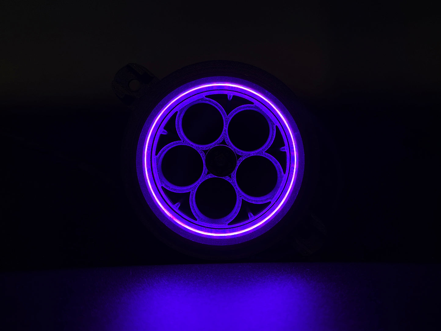 GlowVent Aerospace Black, custom air vent for Mazda MX5 NC