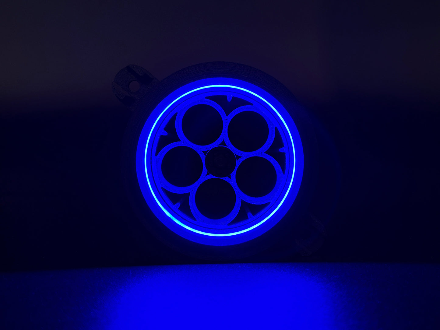GlowVent Aerospace Black, custom air vent for Mazda MX5 NC
