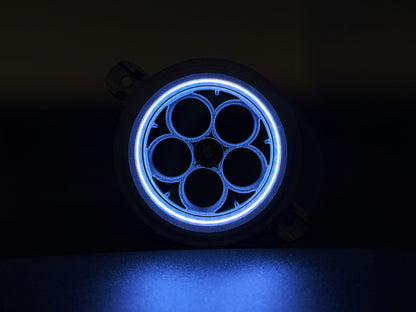 GlowVent Aerospace Black, custom air vent for Mazda MX5 NC