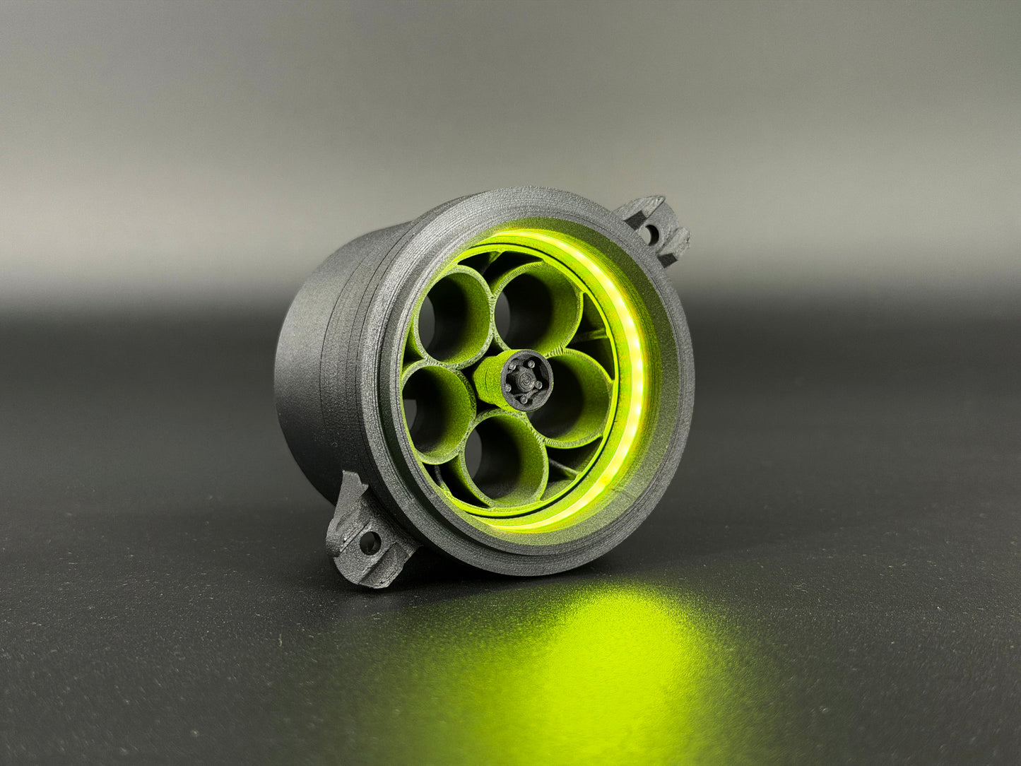 GlowVent Aerospace Black, custom air vent for Mazda MX5 NC