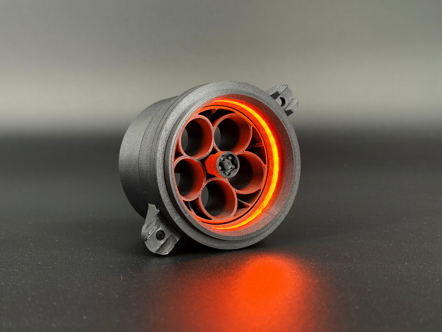 GlowVent Aerospace Black, custom air vent for Mazda MX5 NC