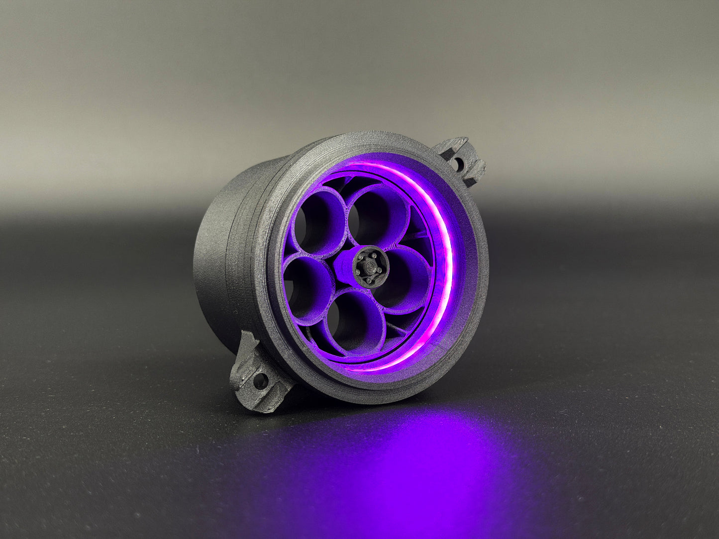 GlowVent Aerospace Black, custom air vent for Mazda MX5 NC