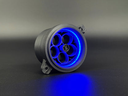 GlowVent Aerospace Black, custom air vent for Mazda MX5 NC