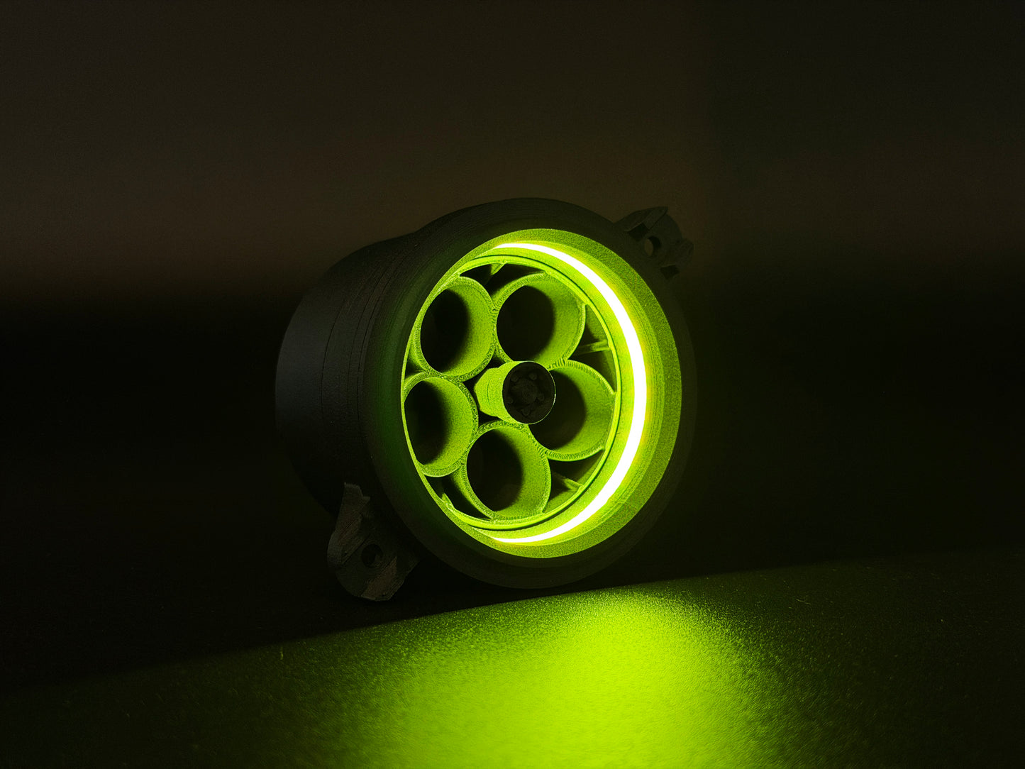 GlowVent Aerospace Black, custom air vent for Mazda MX5 NC