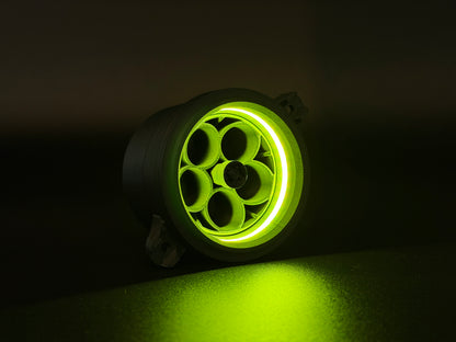GlowVent Aerospace Black, custom air vent for Mazda MX5 NC