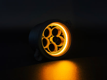 GlowVent Aerospace Black, custom air vent for Mazda MX5 NC