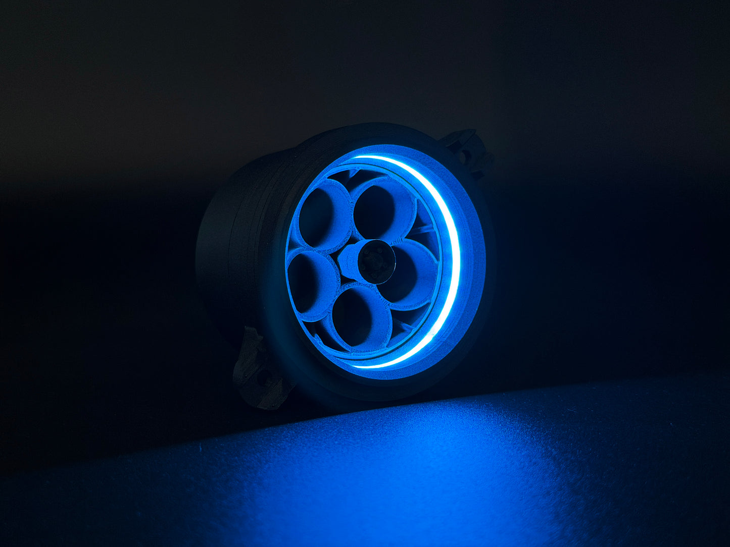 GlowVent Aerospace Black, custom air vent for Mazda MX5 NC